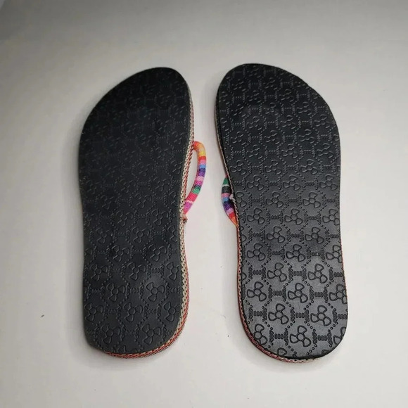 Amevor size 38 flip flap slip on multicolor  hand made women's - Picture 4 of 5